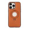 Custodia in Pelle per Apple iPhone16 ProMax - Supporto ad Anello di Ricarica Wireless MagSafe in PU Copertura Due in Uno su iPhone16/15/14/13/12/11/Pro/Plus/Promax