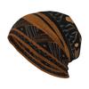 Vintage African Pattern Printed Knitted Hat for Men and Women Cool Winter Warm Knitted Adult Hat Soft Hat Warm and Fashionable