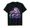 Funny Cute Unicorn Riding A Pink Monster Truck T-Shirt Unisex T-Shirt