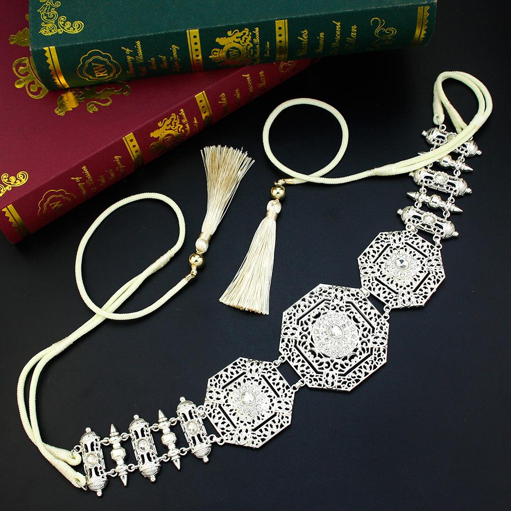 

Изысканный женский пояс ручной работы, пояс-цепочка, свадебные украшения, пояс, аксессуары для халата серебряный