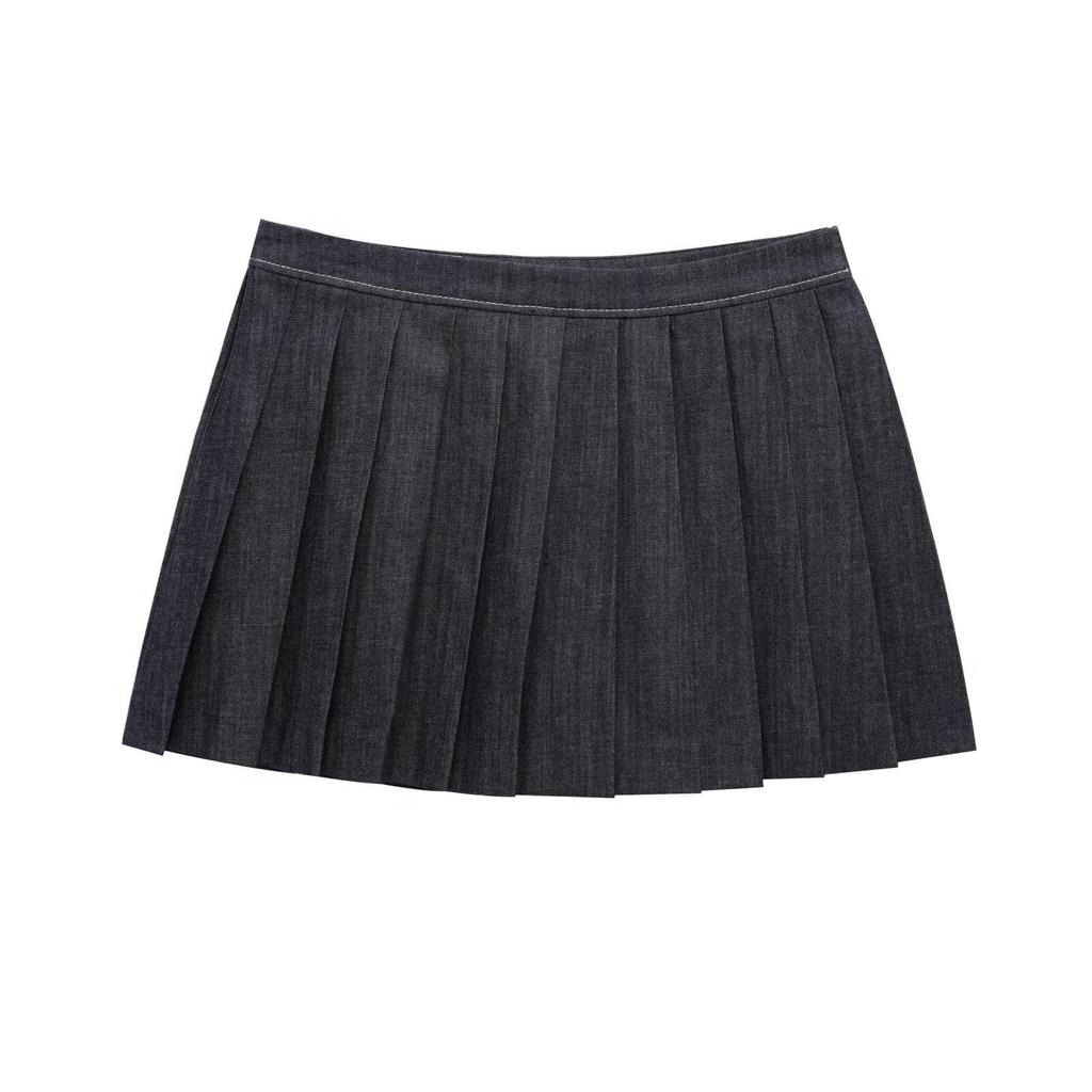 2025 Spring European & American Women's Fashion Denim Jacket and Skirt Set