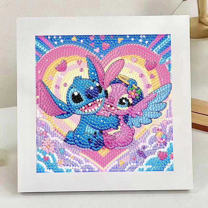Kids Rhinestone Diamond Painting Kit with Frame – DIY Sticker Art Gift