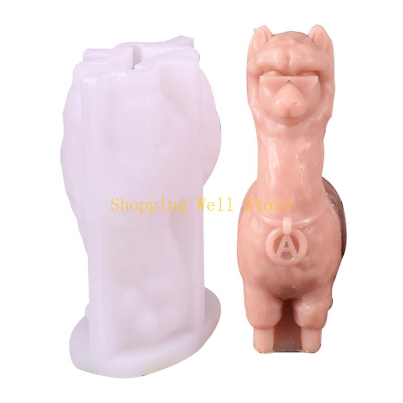 KX4B Silicone Moulds Alpacas Molds Baking Molds Epoxy Resin Molds Plasters Molds Animal Shaped Castings Molds Soap Molds