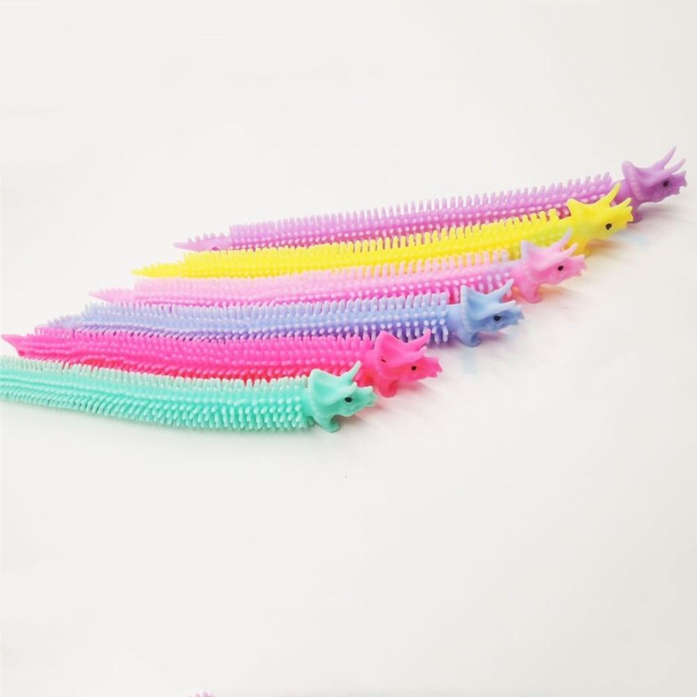 5PCS Worm Noodle Stretch String TPR Rope Anti Stress Toys String Fidget Autism Vent Toys Decompression Toy
