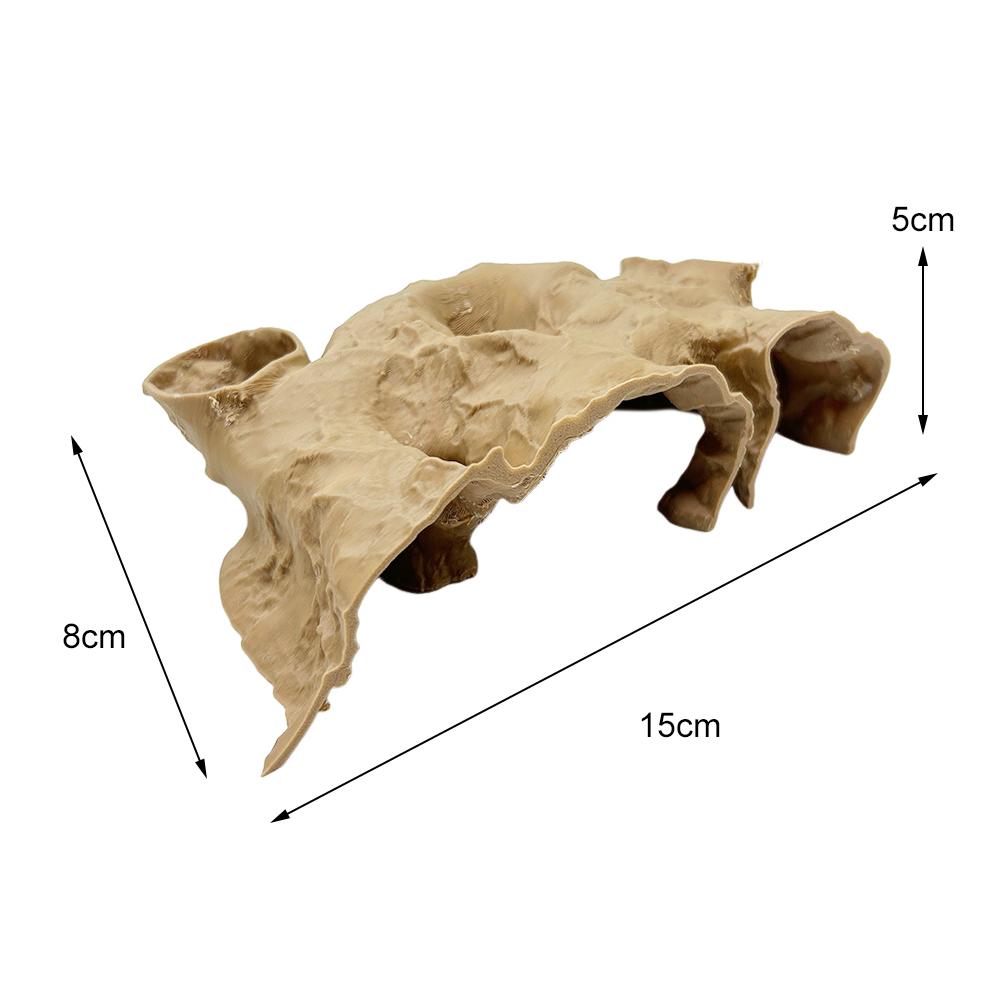 Natural Tunnel Decorations 3D Printed Caves Fish Tank Accessories Fish Hideout Aquarium Decor Aquatic Pet Supplies