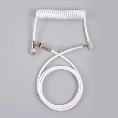 Cavo a spirale per tastiera meccanica Cavo di tipo C Porta USB Cavo a spirale Aviator Accessori per tastiera da gioco per computer desktop