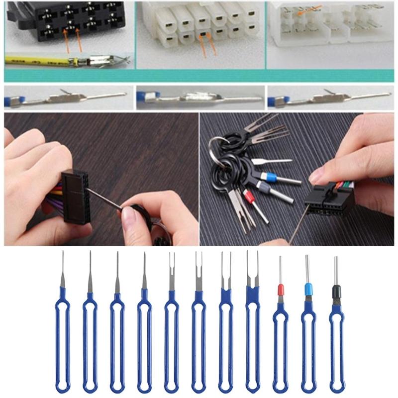 Essential Car Terminal Release Tool Kit, Electrical Wiring Pin Remover Suitable for Vehicle Maintenance Home Garage Use