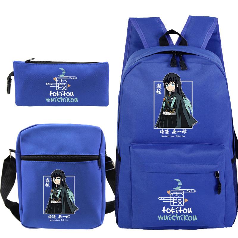 Demon Slayer Ghost Annihilation Blade Primary School Bag New Pencil Case Stationery Set