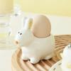Creative Ceramic Egg Holder 3D Thermostability Cartoon Egg Cup Rabbit Bee Table Centerpieces Steamed Egg Cup Kitchen Display