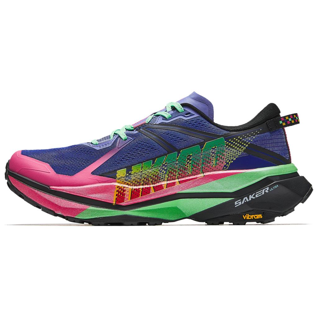 New Anta Anti-Slip And Wear-Resistant Breathable Low-Top Casual Running Shoes Men's Blue Pink Green 112515516A-1