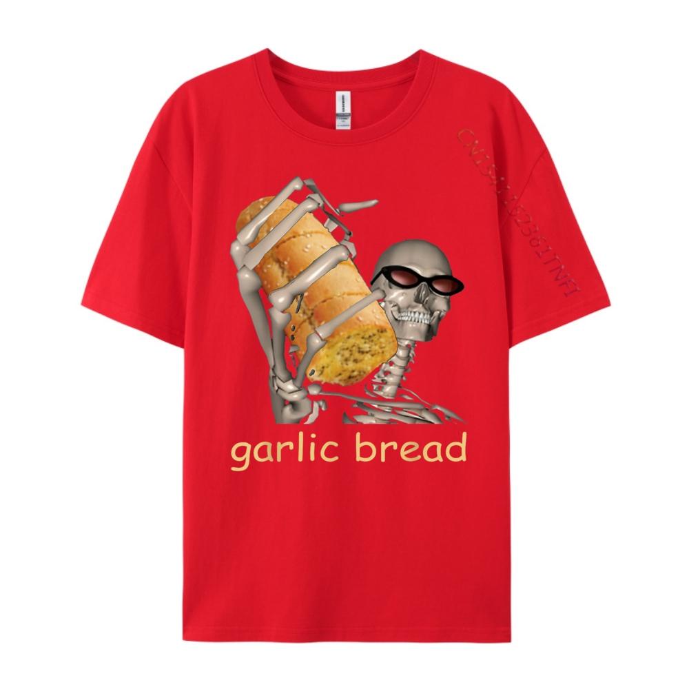 Garlic Bread Cool Skeleton Meme Funny Funny Shirt New Year Geek S