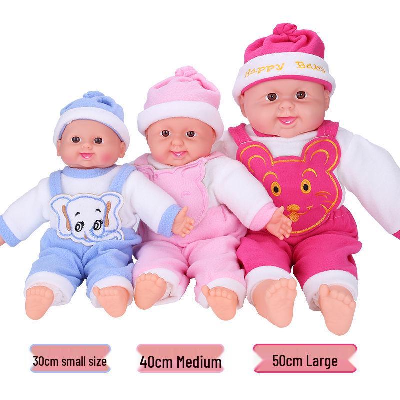 Toddler Nursery Doll: Soft Rubber Baby Doll That Talks and Can Be Breastfed, Perfect for Dollhouse Play.