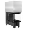 Steel fireplace KRATKI NBU 500/700 11 kW Ø 200 Lift-up black thermotec