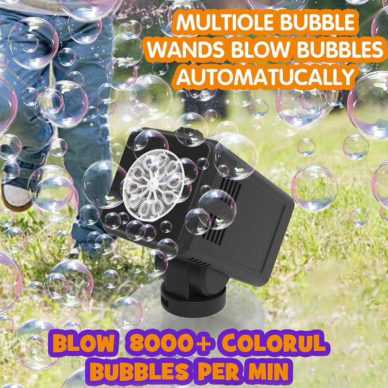 10 Hole Bubble Floor Automatic Bubble Machine for Wedding Outdoor Parent Child Activities Non Battery Bubble Water
