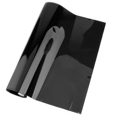 5% VLT Auto Fensterfolie 100x50cm Unzugeschnitten Sonnenschutzfolie Dunkel Rauch Schwarz Glasaufkleber Praktisches Professionelles Auto Zubehör