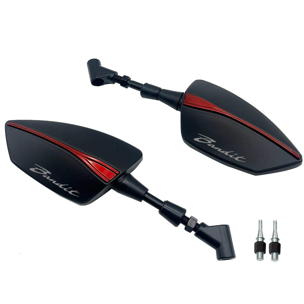 Espelhos Retrovisores Laterais Ajustáveis Universais Para SUZUKI Bandit GSF 400 600 650 650S 1200 1250 S 600S M8/M10