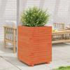 VidaXL Planter Wax Brown 50x50x72.5 Cm Solid Pine Wood, Outdoor Planter, Flower Box, Tomato Planter, 3282576