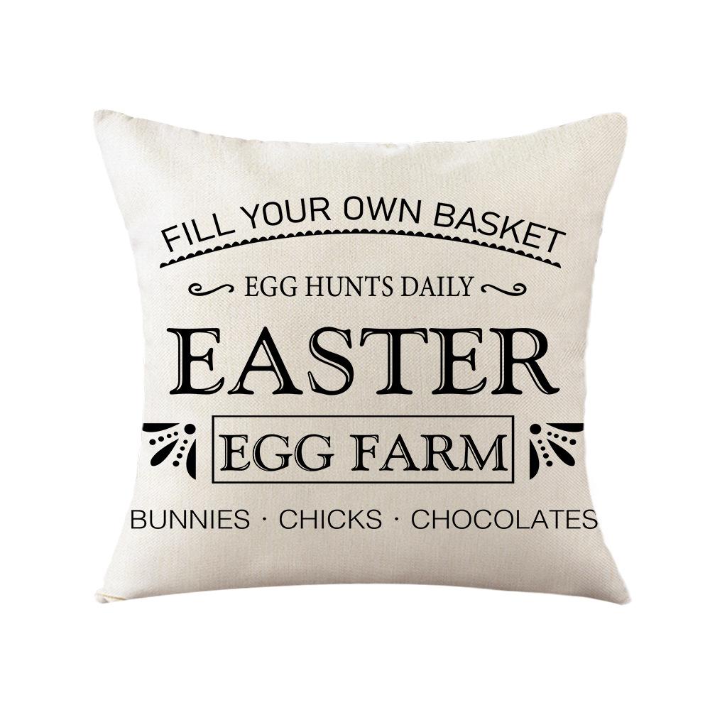 New Easter Pillow Holiday Home Decoration Pillow Simple Sofa Living Room Spring Pillow