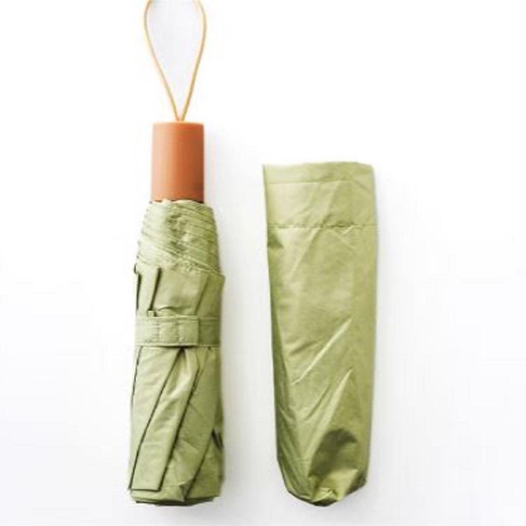 Daiso UV-Schutz Zweifarbiger Schirm - 54cm Grün