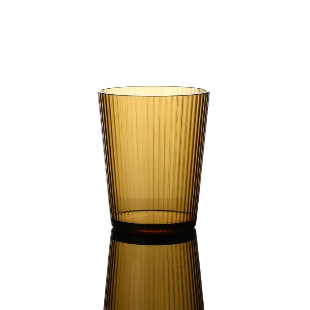 Acrylic Whisky Cup 250ml Juice Cup Household Striped Glasses  Restaurant
