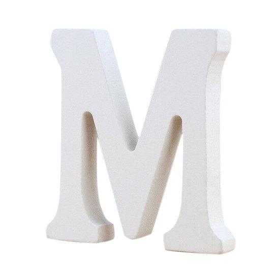 Puntos letras em inglês de madeira símbolo do alfabeto ornamento festa de casamento decoração faça você mesmo