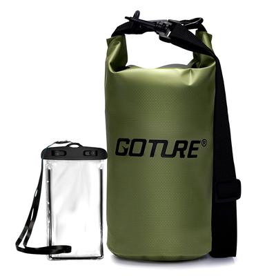 Goture 2L Waterproof Dry Bag Pool Waterproof New Waterproof Emergency Outdoors [Fully Waterproof, IPX6] Green, Bag, Bag, Material, Bag, Bag,