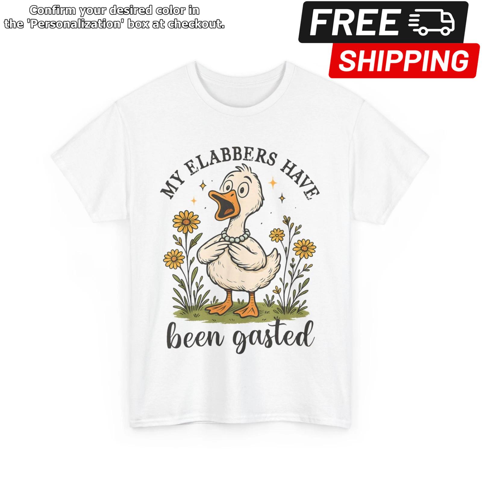 My Flabbers Have Been Gasted Distressed Funny Silly Goose T-Shirt S