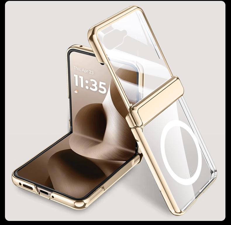 Electroplating chain for MOTO RAZR60Ultra magnetic protective cover razr 70 anti-drop shell film integrated pro