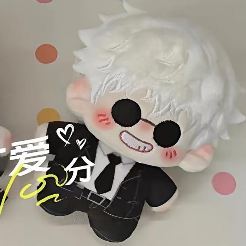 10cm Kawaii Anime Plush Toy Print Starfish Body Plushie Cotton Doll Pendant Cosplay Gift
