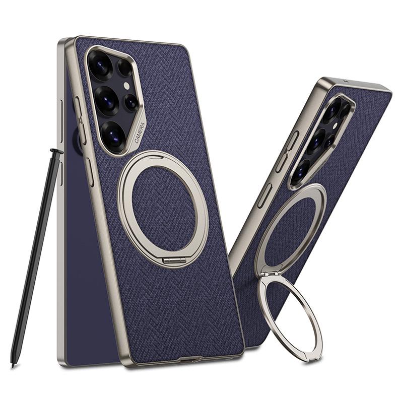 Magnetic Magsafe Anti-Fall Leather Case for Samsung S25 Ultra S24 Ultra