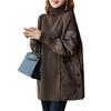 Suéter de Señora Otoño Primavera Casual Manga Larga Cuello Alto Tejido Suéteres Tops Coreano Suelto Suéteres Jerseys de Mujer
