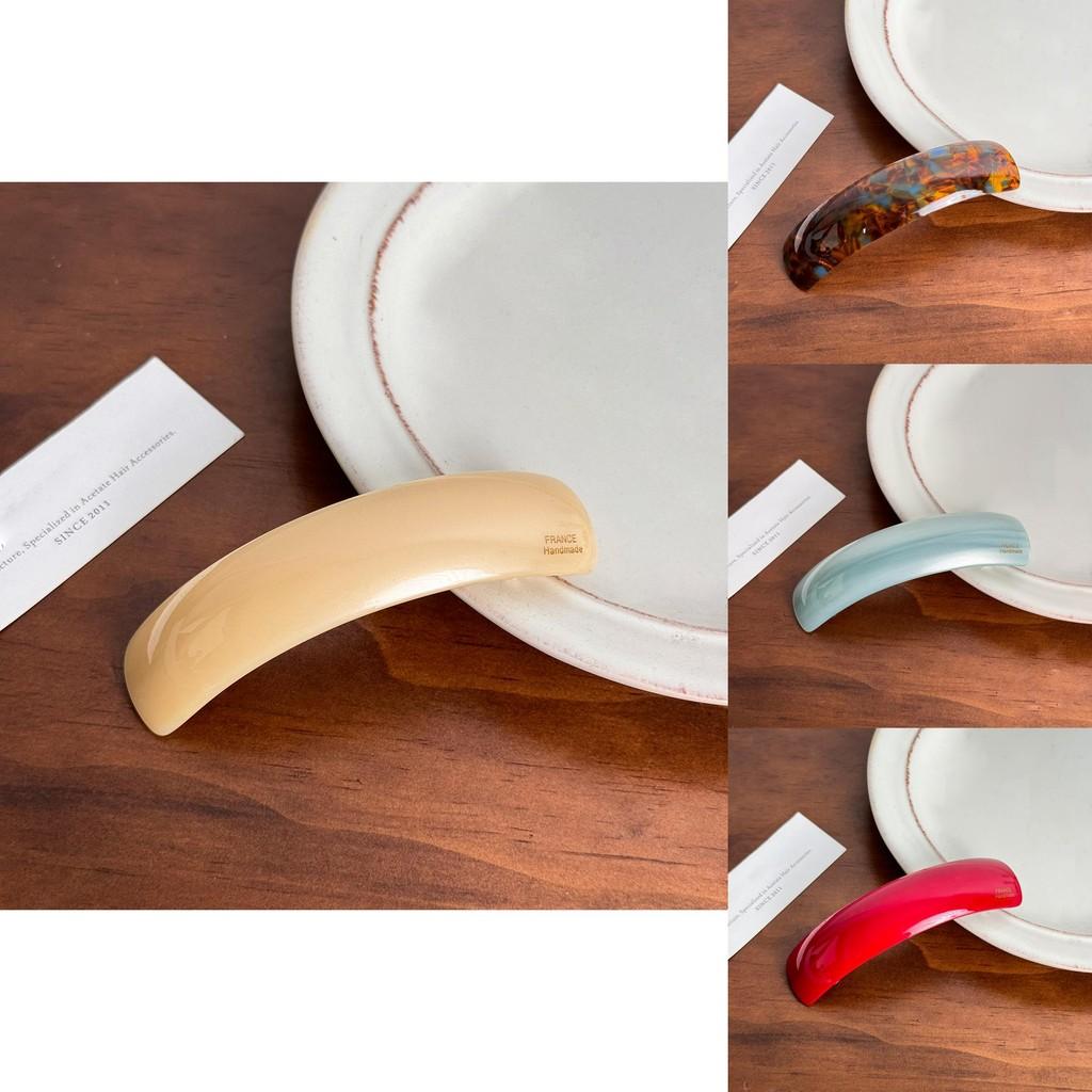 Högkvalitativ hårklämma i koreansk stil för eleganta halvuppsatta frisyrer i olika färger