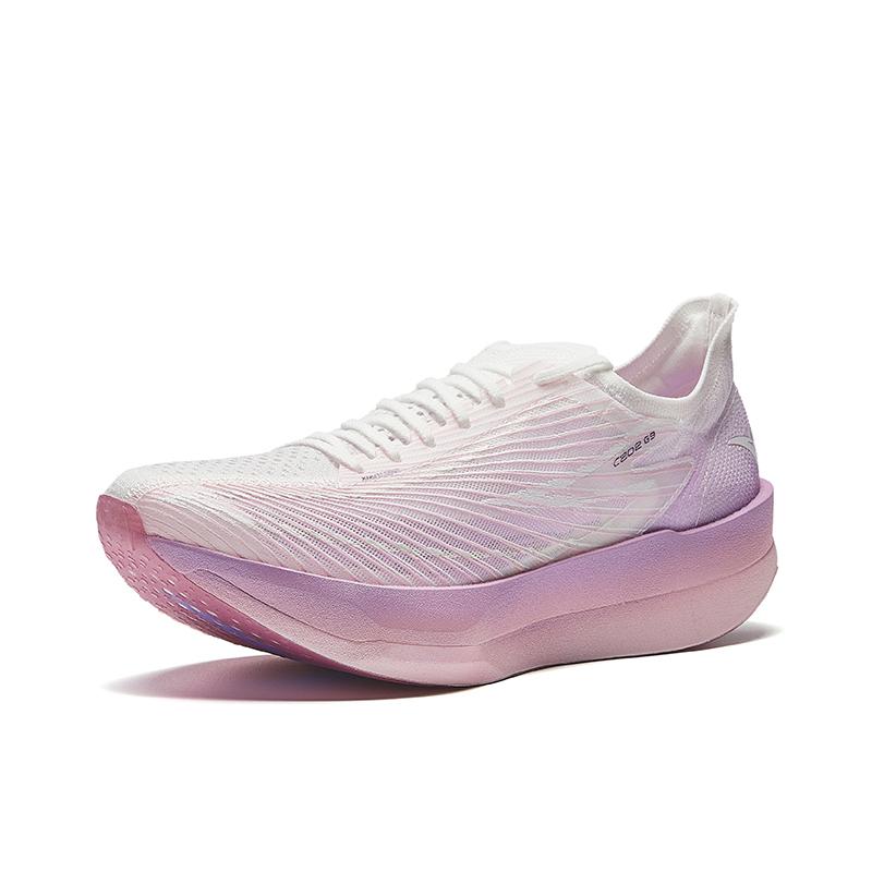 New Anta C202 G9 Anti Slip Wear Resistant Low Top Casual Running Shoes Men's White Purple 912535573-2