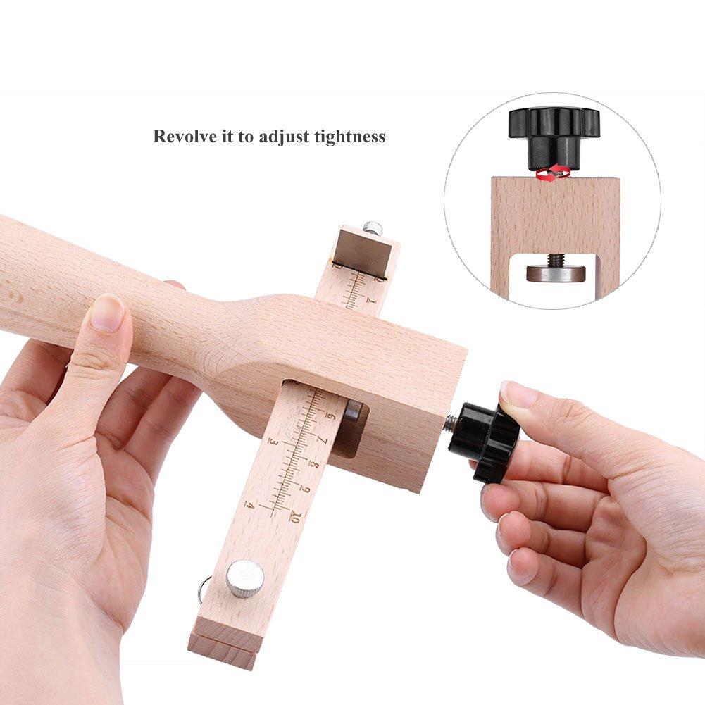 Acogedor Strap Cutter, DIY Craft Tool, Wood Cutting Tool, Adjustable, Easy To Use, with Graduations, and 5 Blades