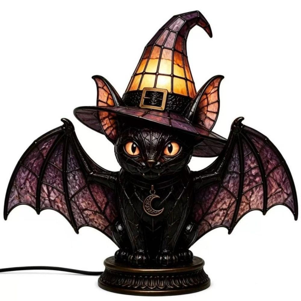 Home Decoration Halloween Lamp Cat Bird Desktop Lights Home Ornaments Night Light  Bedside