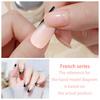 24 szt. Kawałki do paznokci Noszone paznokcie Lodowo przezroczyste Sztuczne paznokcie