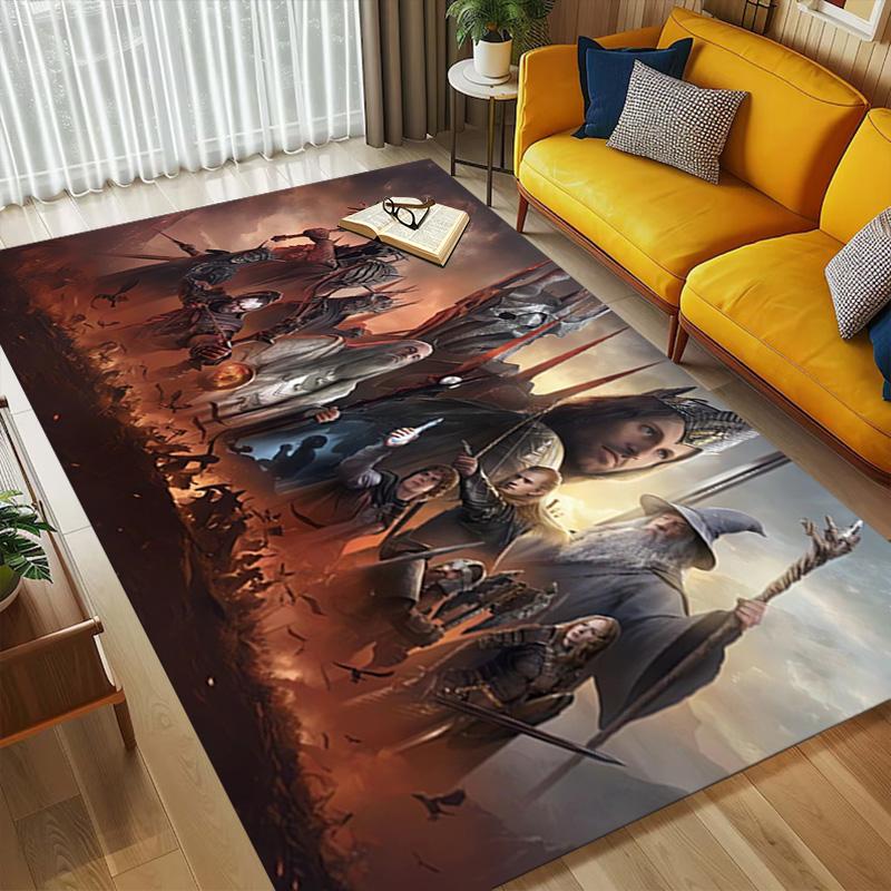 Fantasy Warriors Living Room Nonslip Area Rug Soft Carpet For Bedroom Game Playroom Sofa Office Home Decor Doormat Christmas Gift C929264