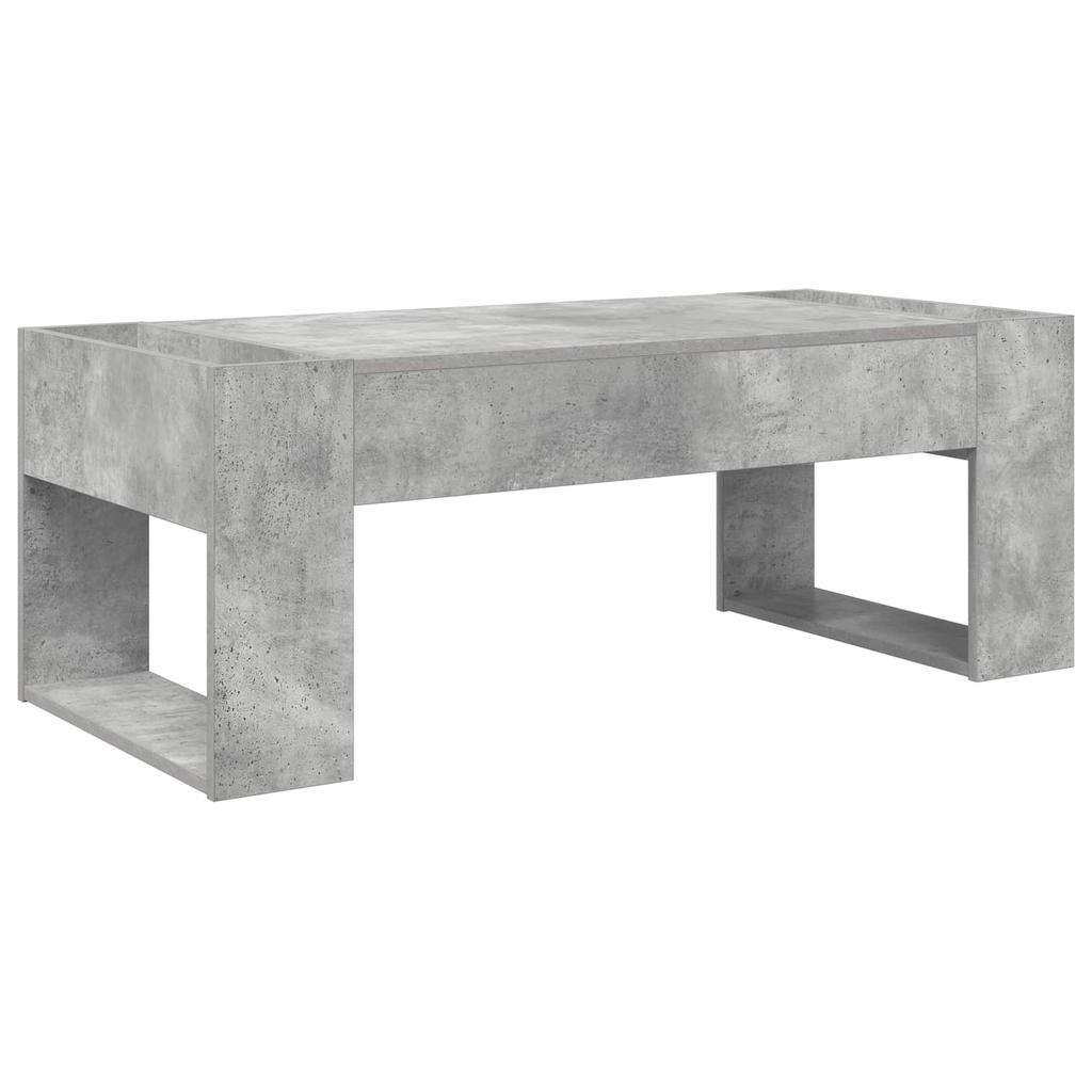 Coffee Table Concrete Grey 110 X 50 X 41 Cm Particleboard