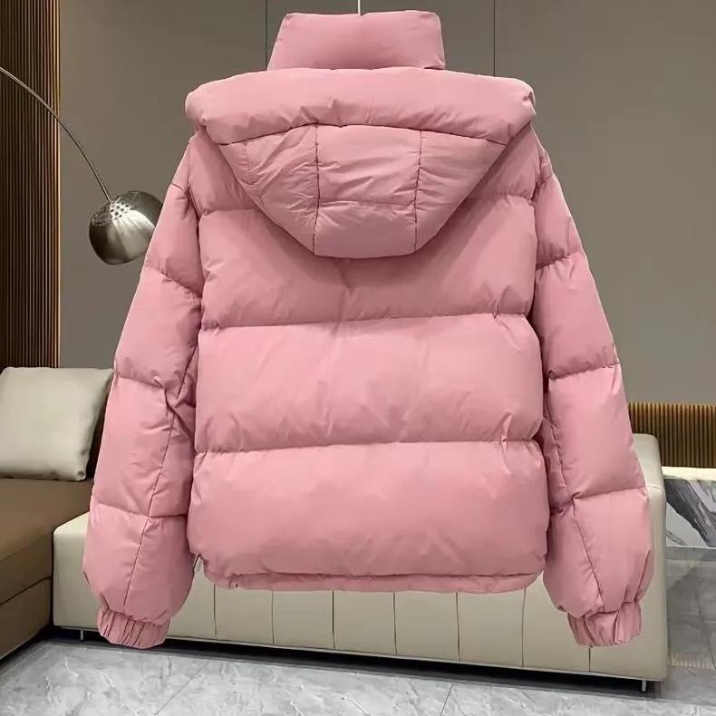 Damen Herbst Winter Verdicken Warme Kapuzenjacke Damen Design Kurze Parkas