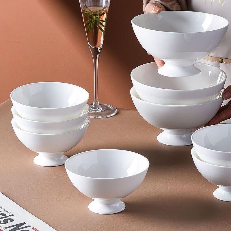 Chuyi Qi Ruyi Bone China High-Foot Bowl