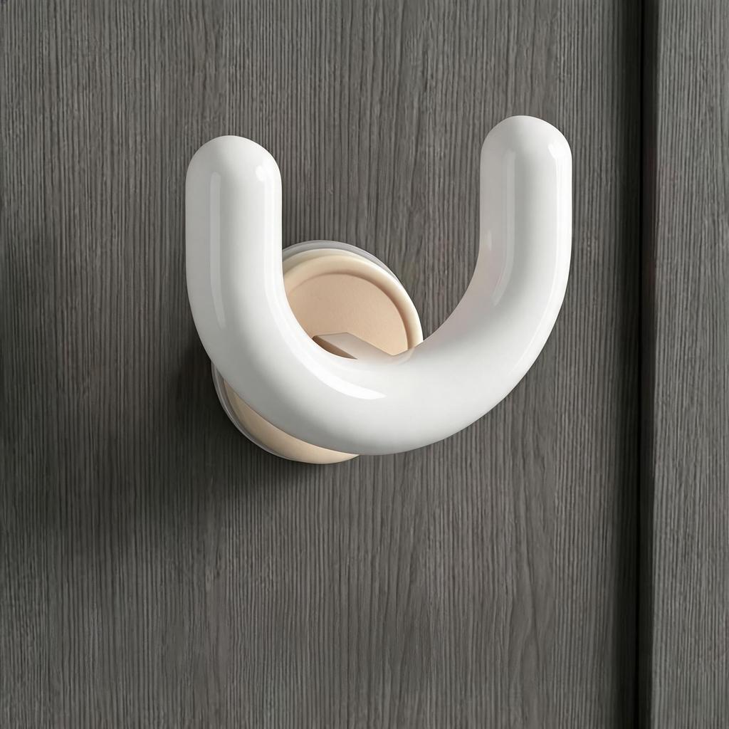Bathroom Suction Cup Slipper Holder Space Saving U Slipper Storage Rack No Drill Multi-Purpose Organizer Multi Scene Storage