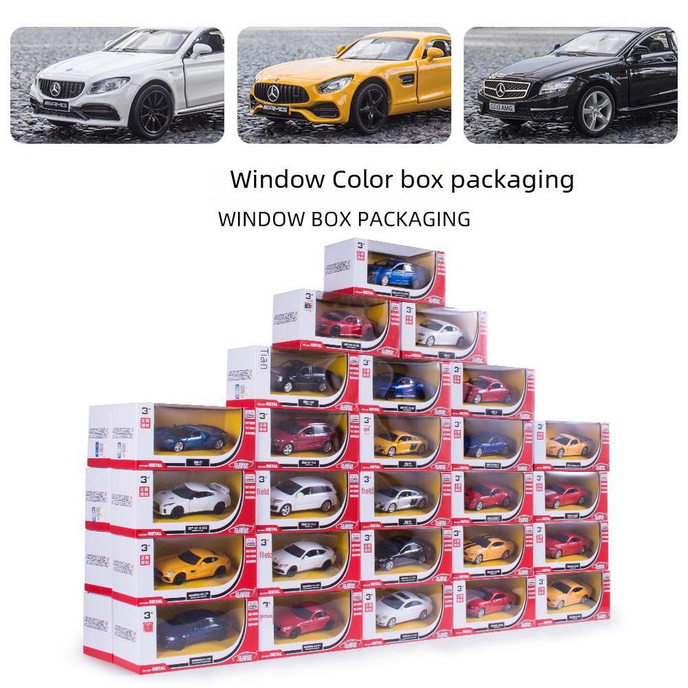 1:36 Mercedes-Benz Metall-Spielzeugauto mit Rückzugstüren für Kinder - Schmuckornament