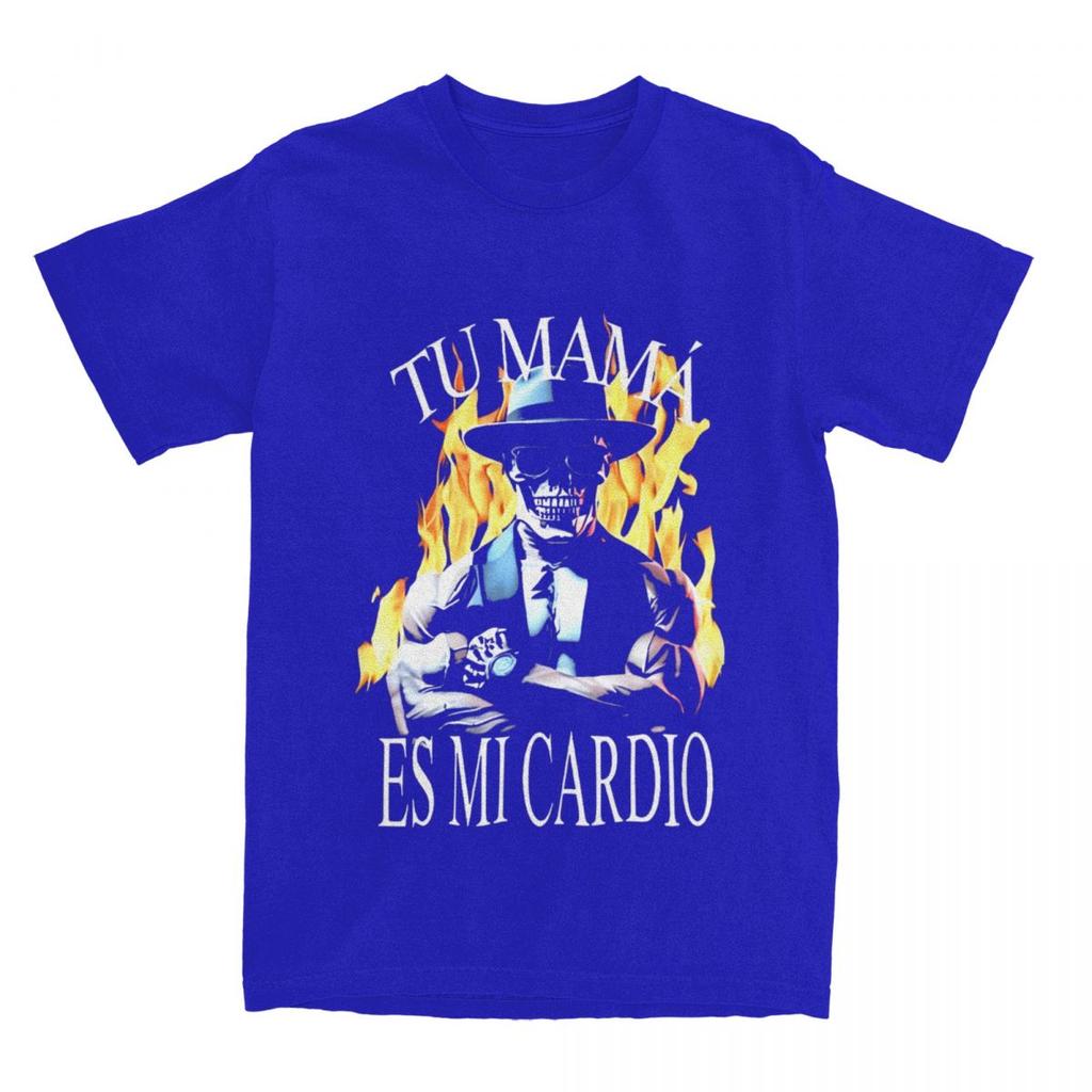 Calacas Chidas Gym T-Shirt TU MAMA ES MI CARDIO Trending T-Shirts Streetwear Tshirt Summer Cotton Comfortable Plus Size Tees