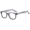 Glossy Black Square Yellow Tint Lens Rivet Detail Retro Sunglasses