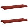 2 Piece Bench Cushions SOEST 2 Pcs. 100percent Polyester Red