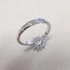 New 2ct Moissanite Ring 925 Silver Classic for Women Wedding Jewelry Engagement Charm Party Fashion Top Quality Ring