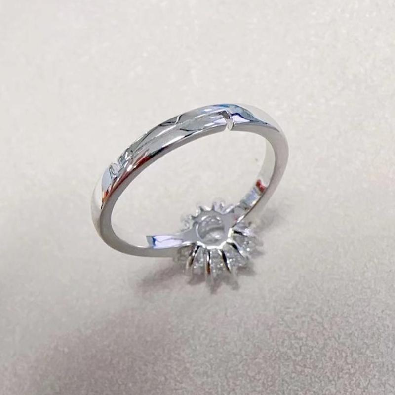 New 2ct Moissanite Ring 925 Silver Classic for Women Wedding Jewelry Engagement Charm Party Fashion Top Quality Ring