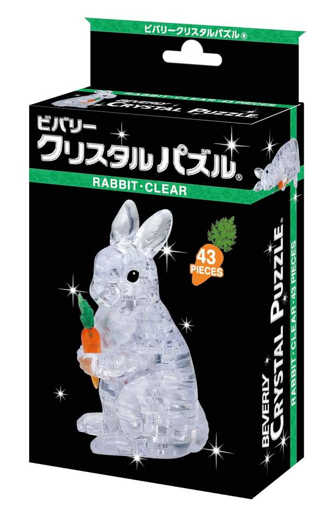 Crystal Puzzle Rabbit Clear 50233