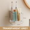 Drainage Bathroom Grid Storage Rack Punch Free Toothbrush Storage Shelves  Bathroom Organizer