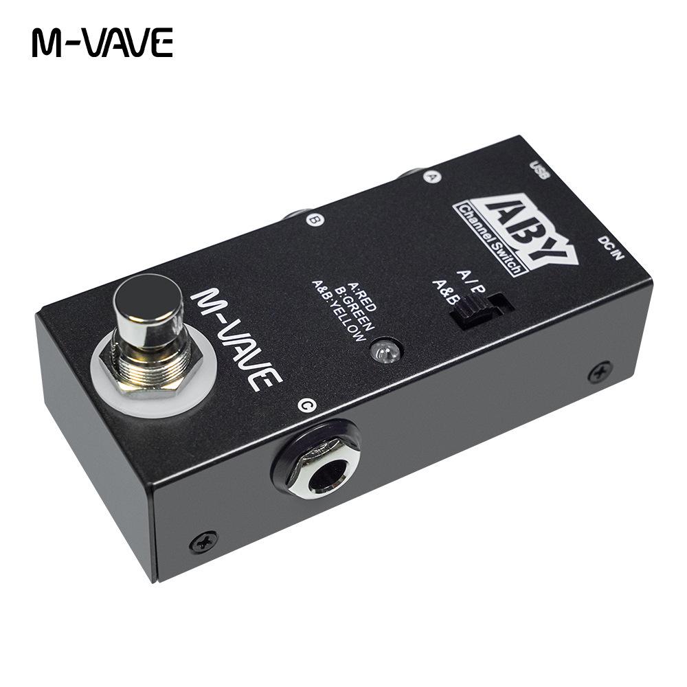 M-VAVE Guitar ABY Line Selector: Pro Electric Guitar Amp Switch & Signal Splitter for Performances